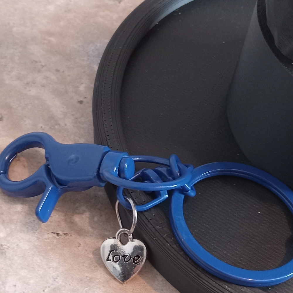 Blue Beaded Keychain/Bag Charm - Picture 4 of 5